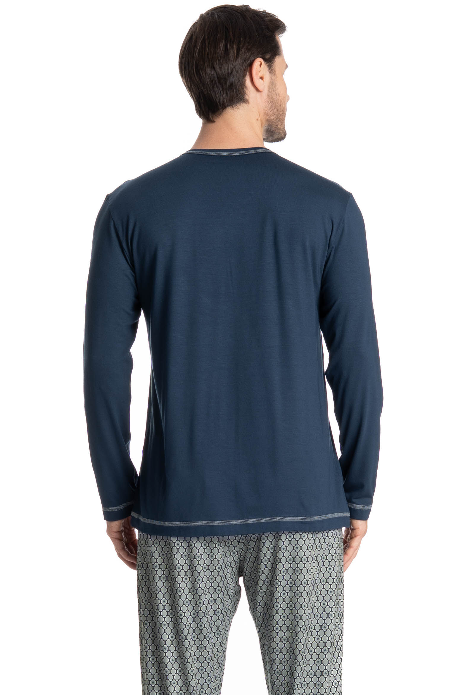 Pijama Masculino Longo Gabriel - Imagem 4 - Mobile