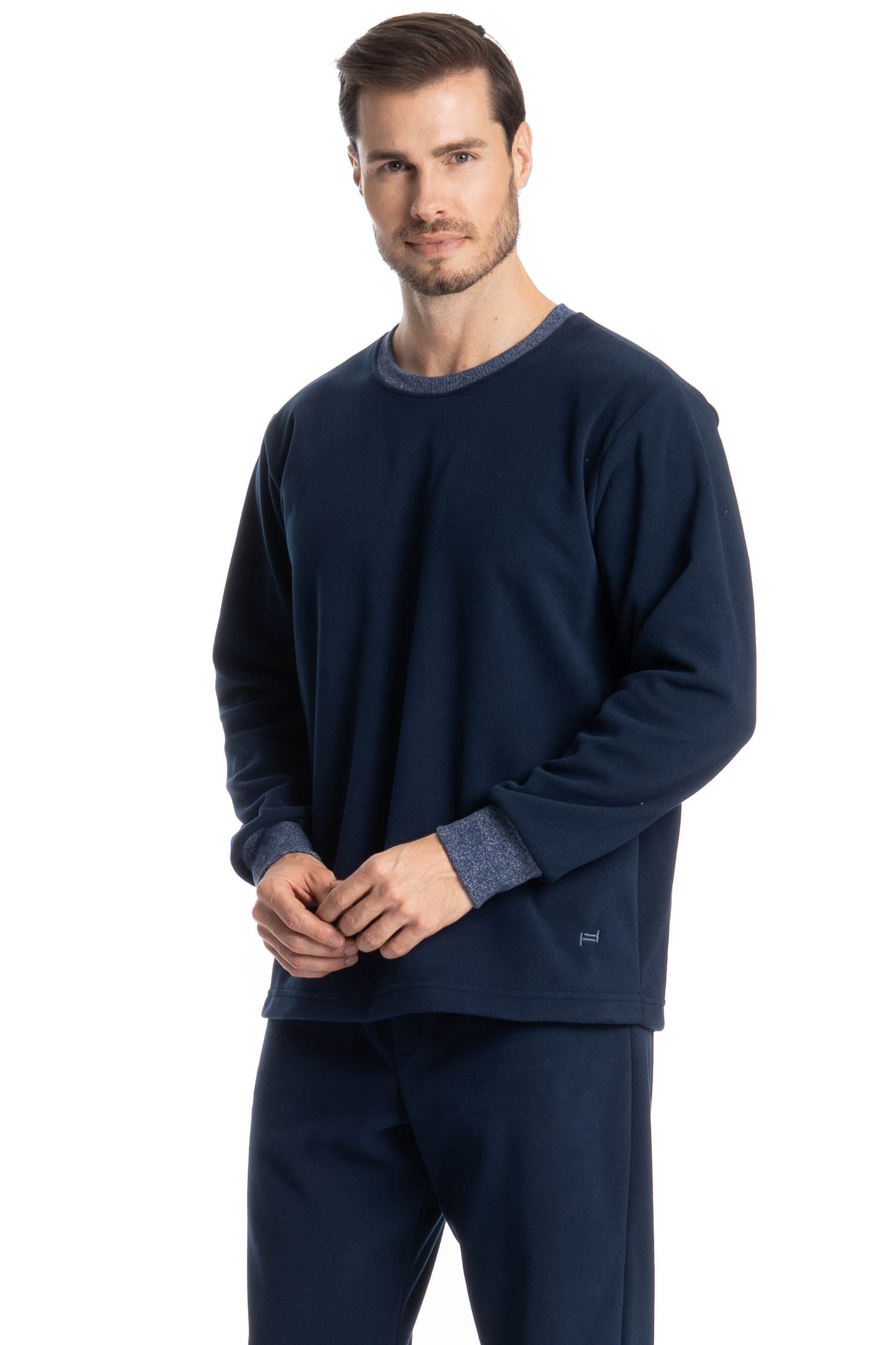 Pijama Longo Masculino Pedro - Imagem 3 - Mobile