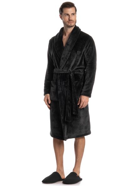 Robe Masculino Longo Léo Preto - Imagem 1