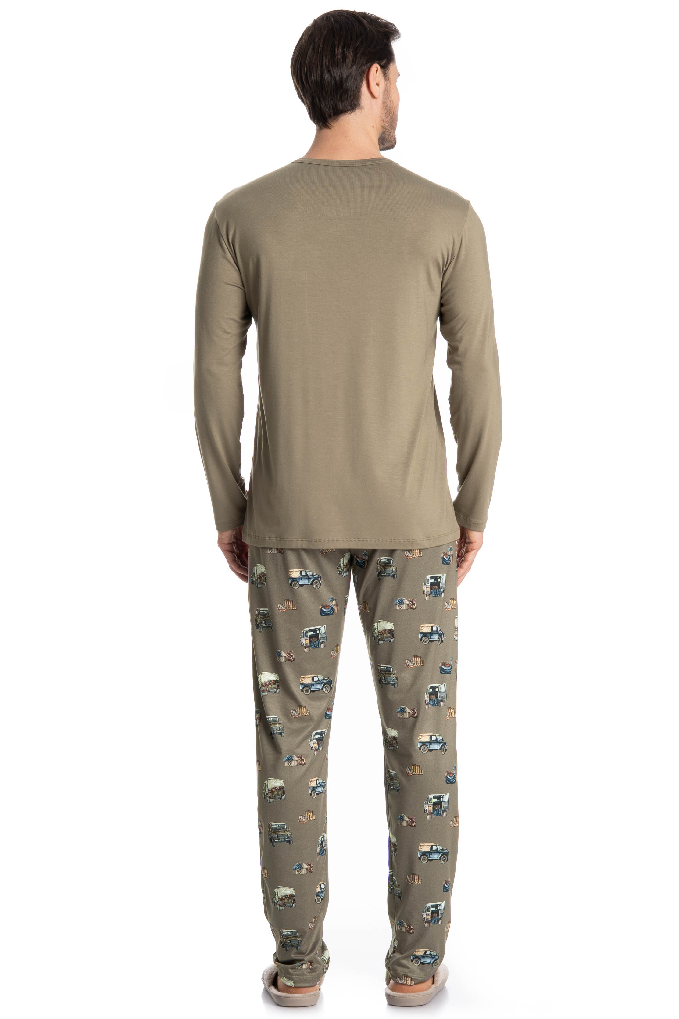Pijama Masculino Longo Ride Verde - Imagem 2