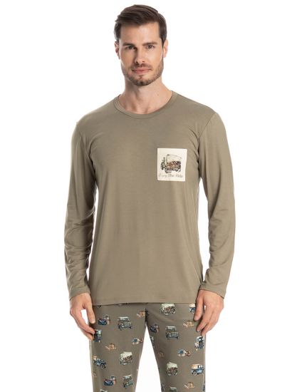 Pijama Masculino Longo Ride - Imagem 3 - Desktop
