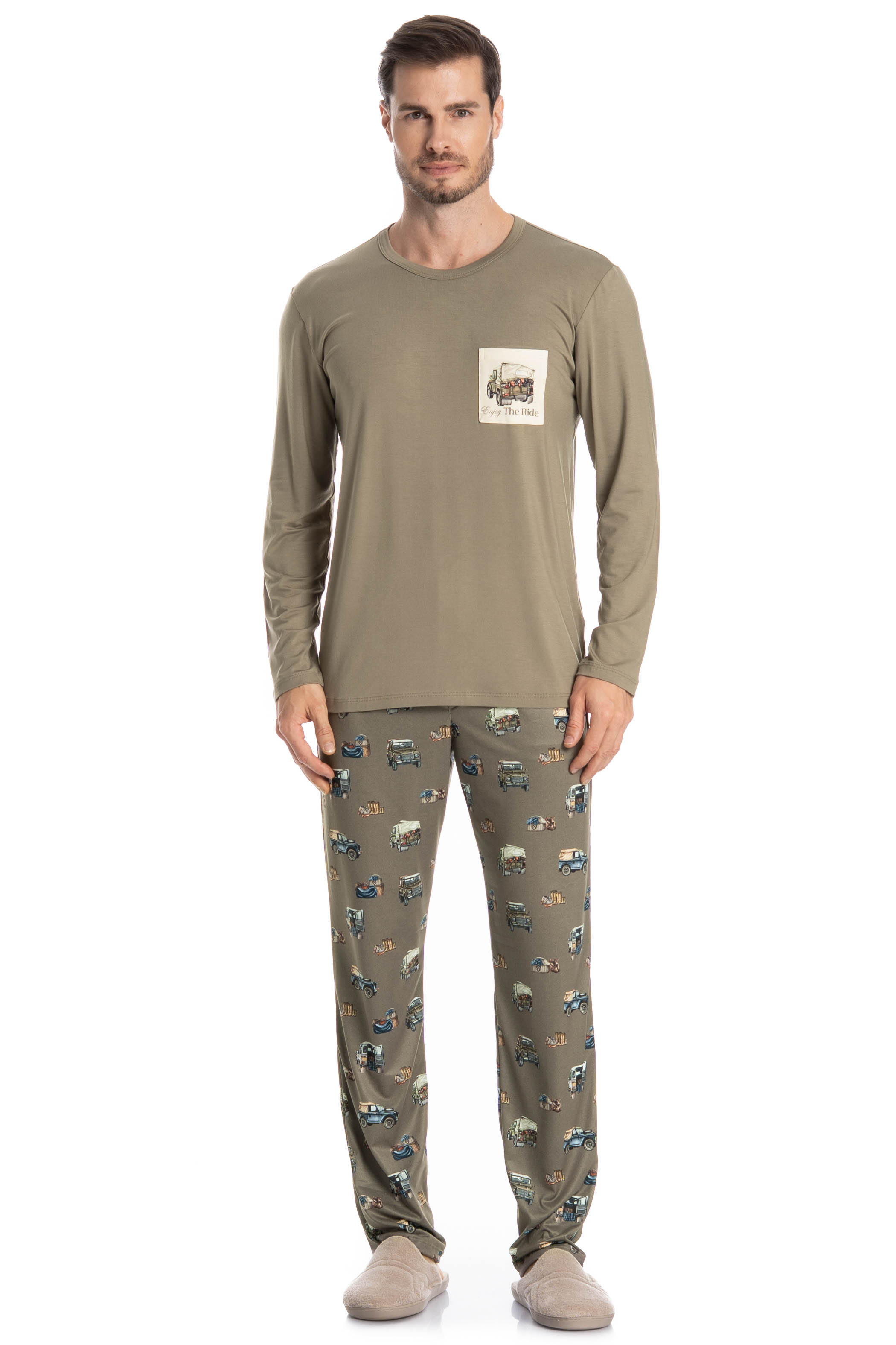 Pijama Masculino Longo Ride - Imagem 1