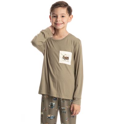 Pijama Infantil Longo Ride - Imagem 3 - Mobile
