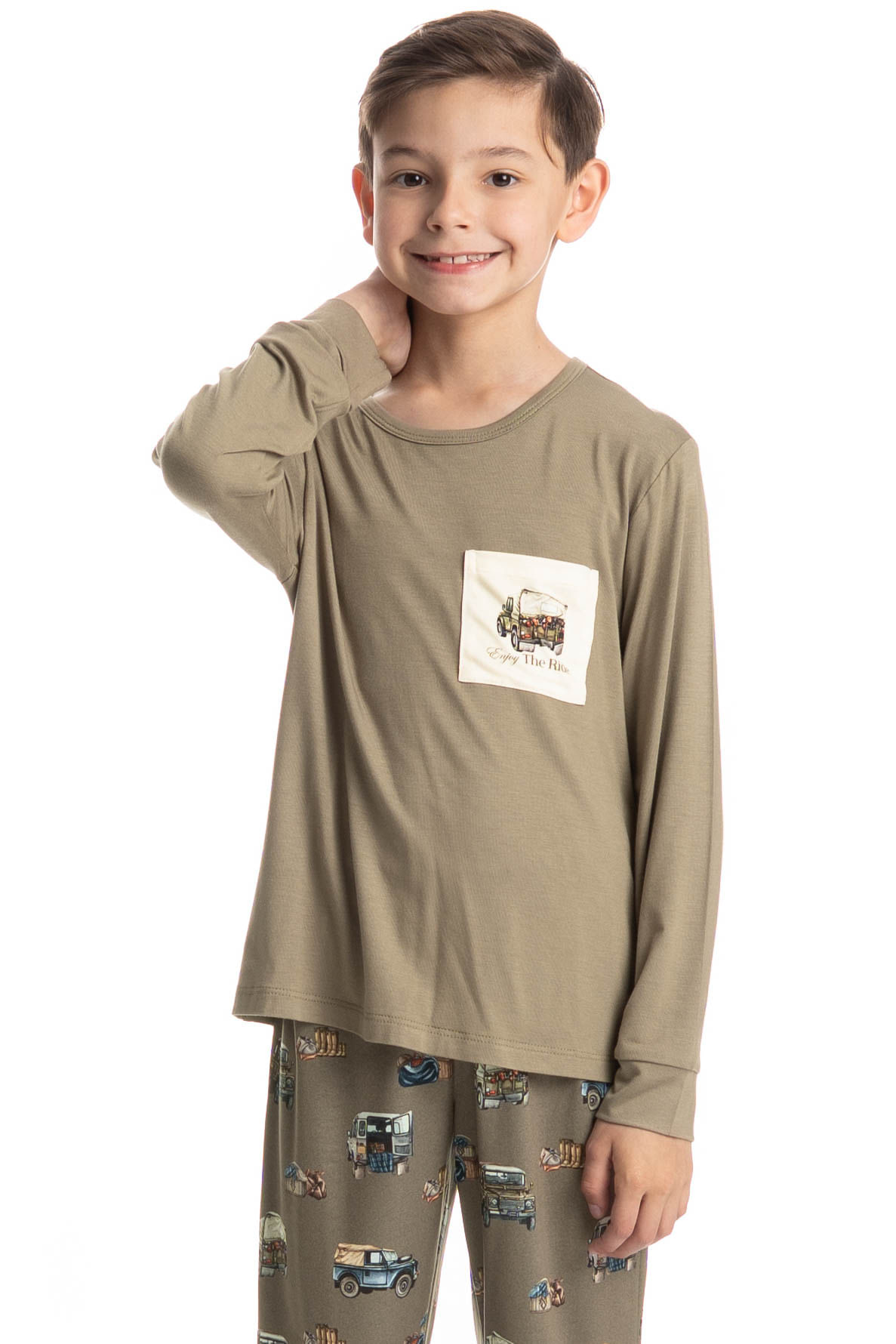 Pijama Infantil Longo Ride - Imagem 3 - Mobile