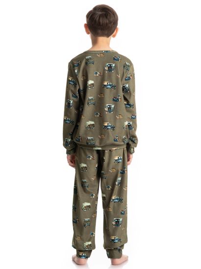 Pijama Infantil Longo Velvet Ride - Imagem 2 - Desktop