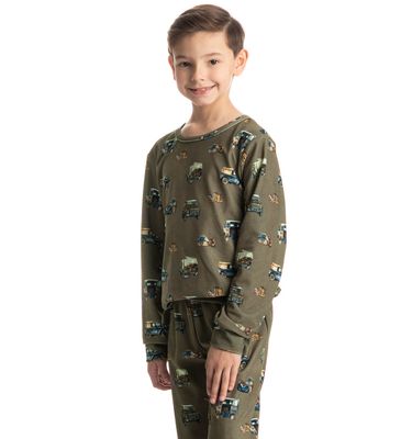 Pijama Infantil Longo Velvet Ride - Imagem 3 - Mobile