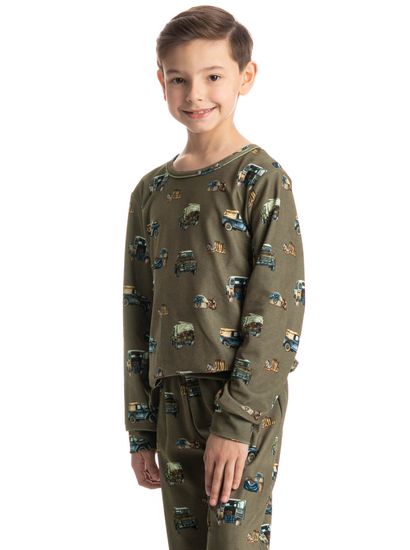 Pijama Infantil Longo Velvet Ride - Imagem 3 - Desktop