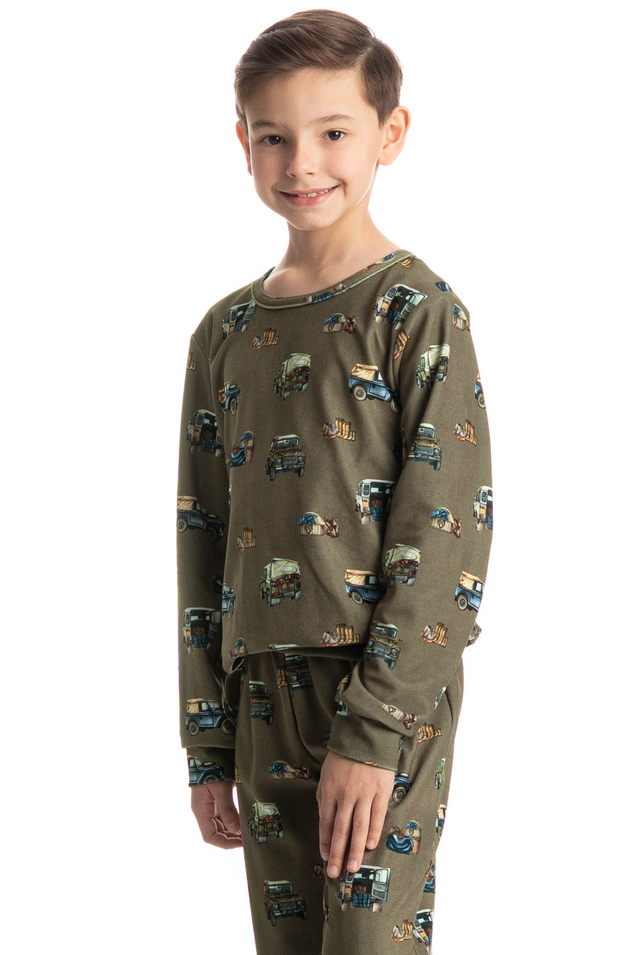 Pijama Infantil Longo Velvet Ride - Imagem 3 - Mobile