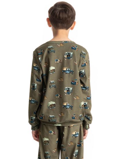 Pijama Infantil Longo Velvet Ride - Imagem 4 - Desktop