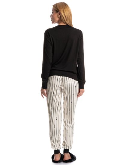 Pijama Feminino Longo Xadrez - Imagem 2 - Desktop