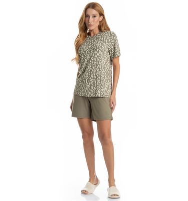 Pijama Feminino Shortão Luana - Imagem 3 - Mobile