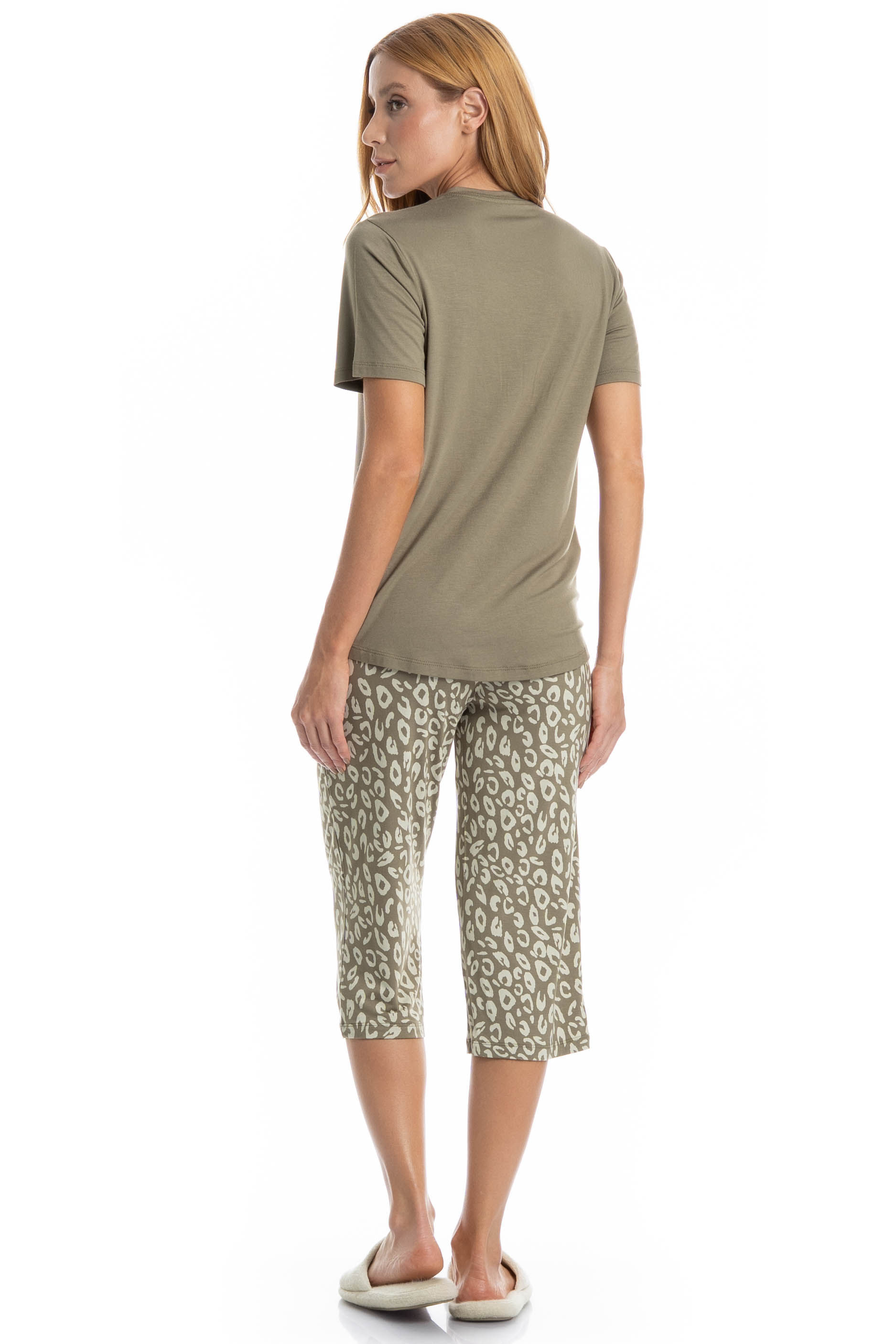 Pijama Feminino Pescador Luana Verde - Imagem 2