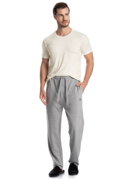 Calça Masculina Com Bolso Willian Cinza - Imagem 1