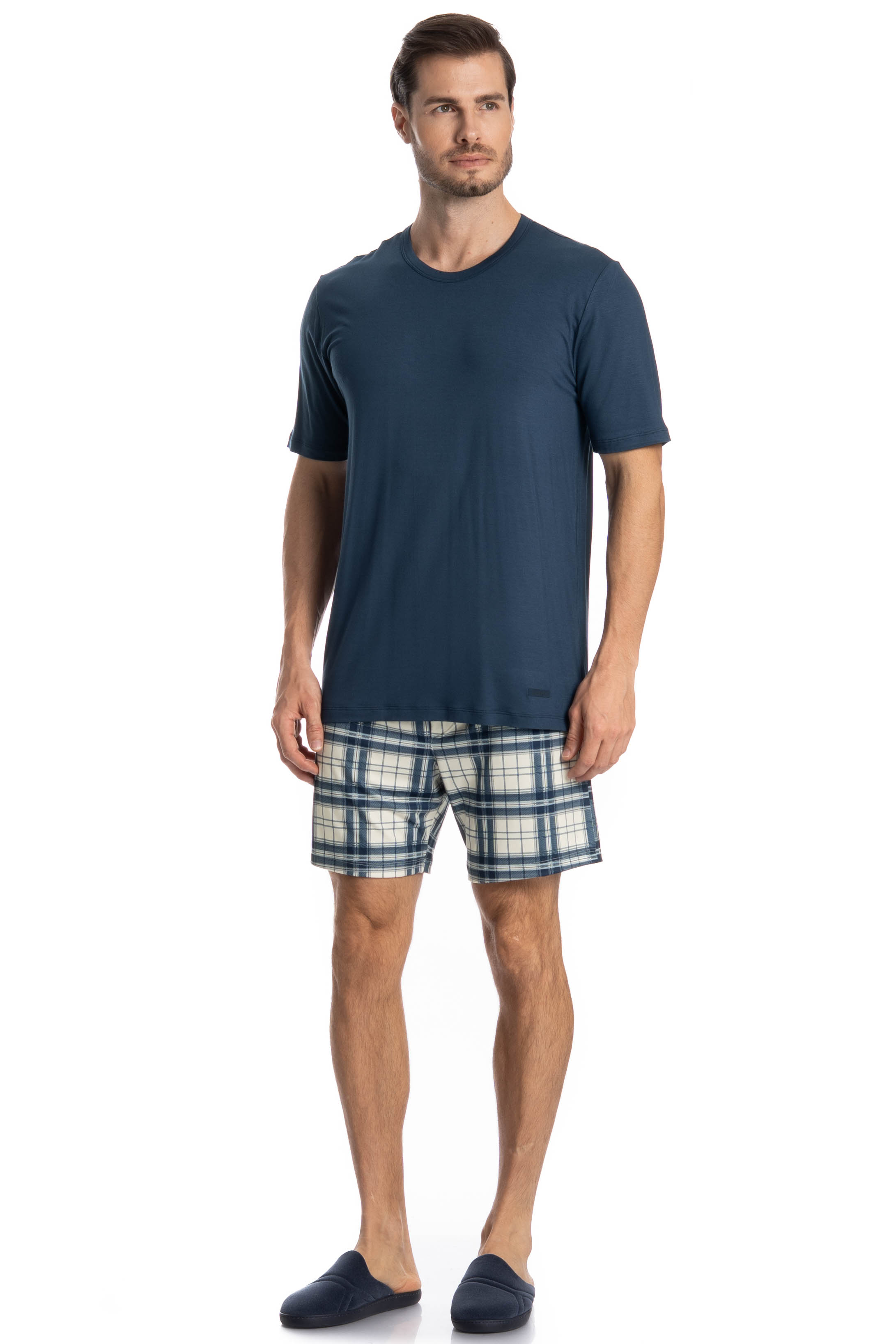 Pijama Masculino Curto Alessandro - Imagem 3 - Mobile