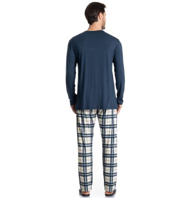 Pijama Masculino Longo Alessandro - Imagem 2 - Mobile