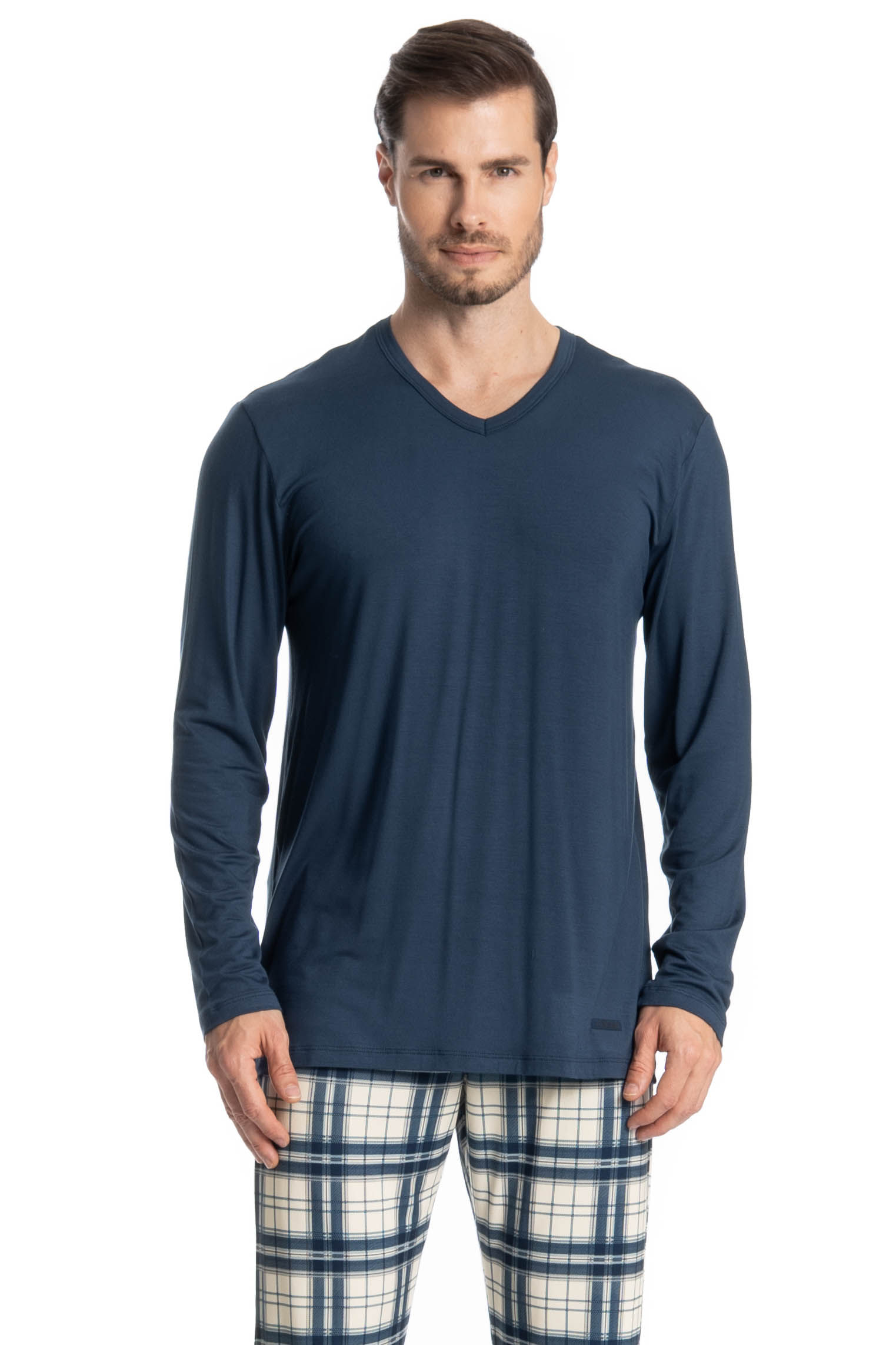 Pijama Masculino Longo Alessandro - Imagem 3 - Mobile