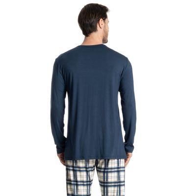 Pijama Masculino Longo Alessandro - Imagem 4 - Mobile