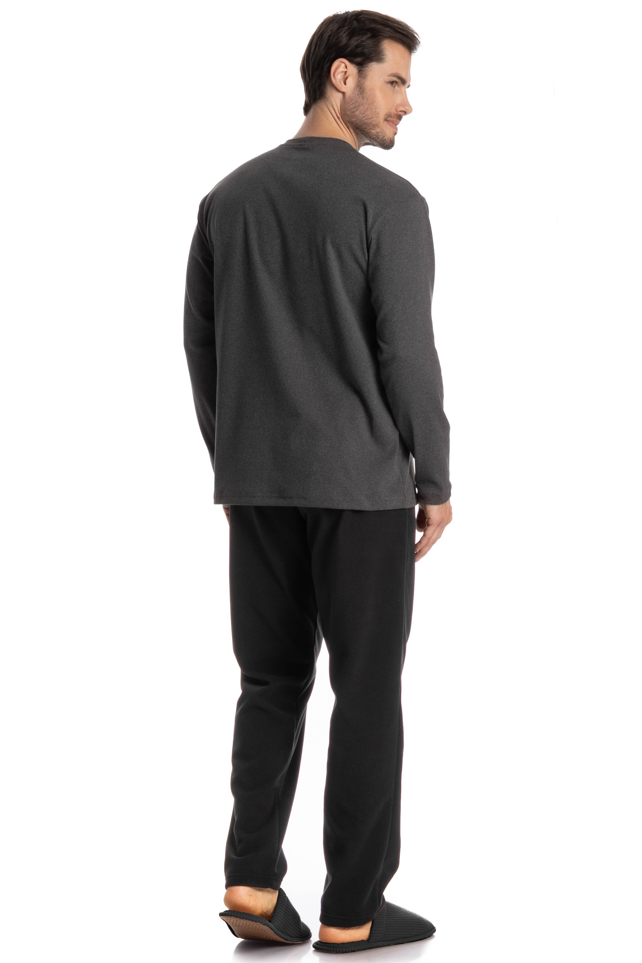 Pijama Masculino Longo Nicolas Preto - Imagem 2