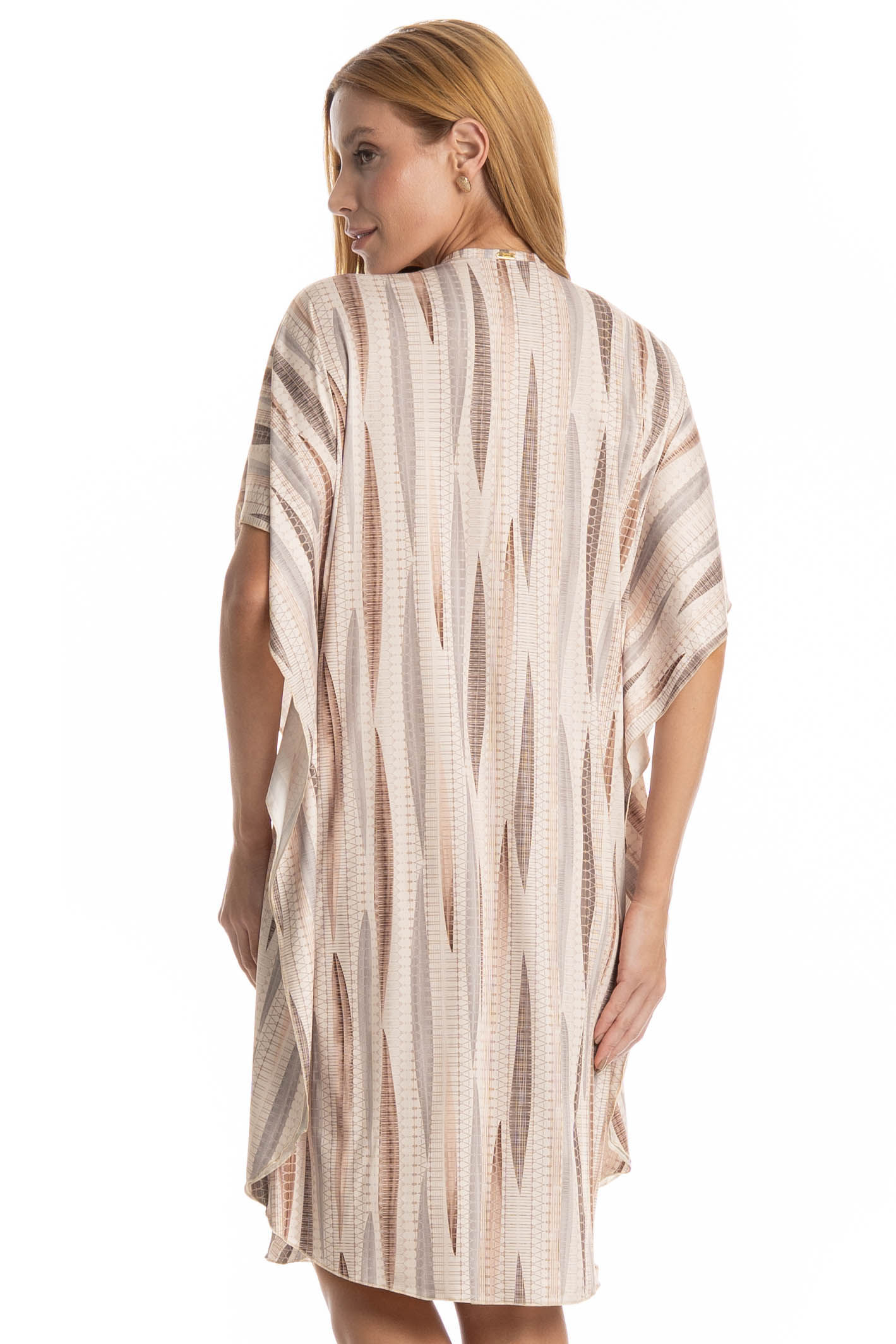 Kaftan Feminino Médio Gisele Bege - Imagem 2