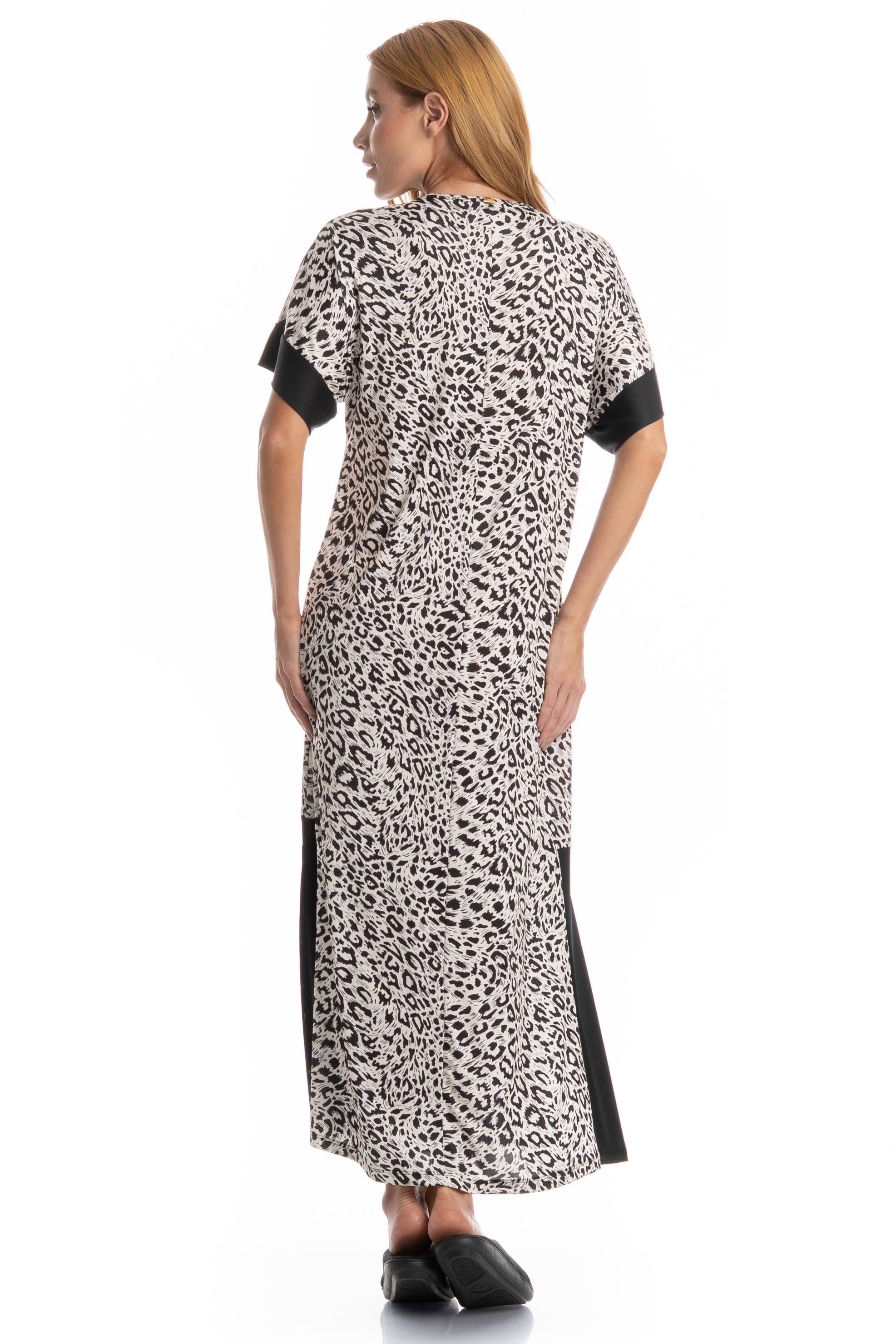 Kaftan Feminino Longo Betina Preto - Imagem 2