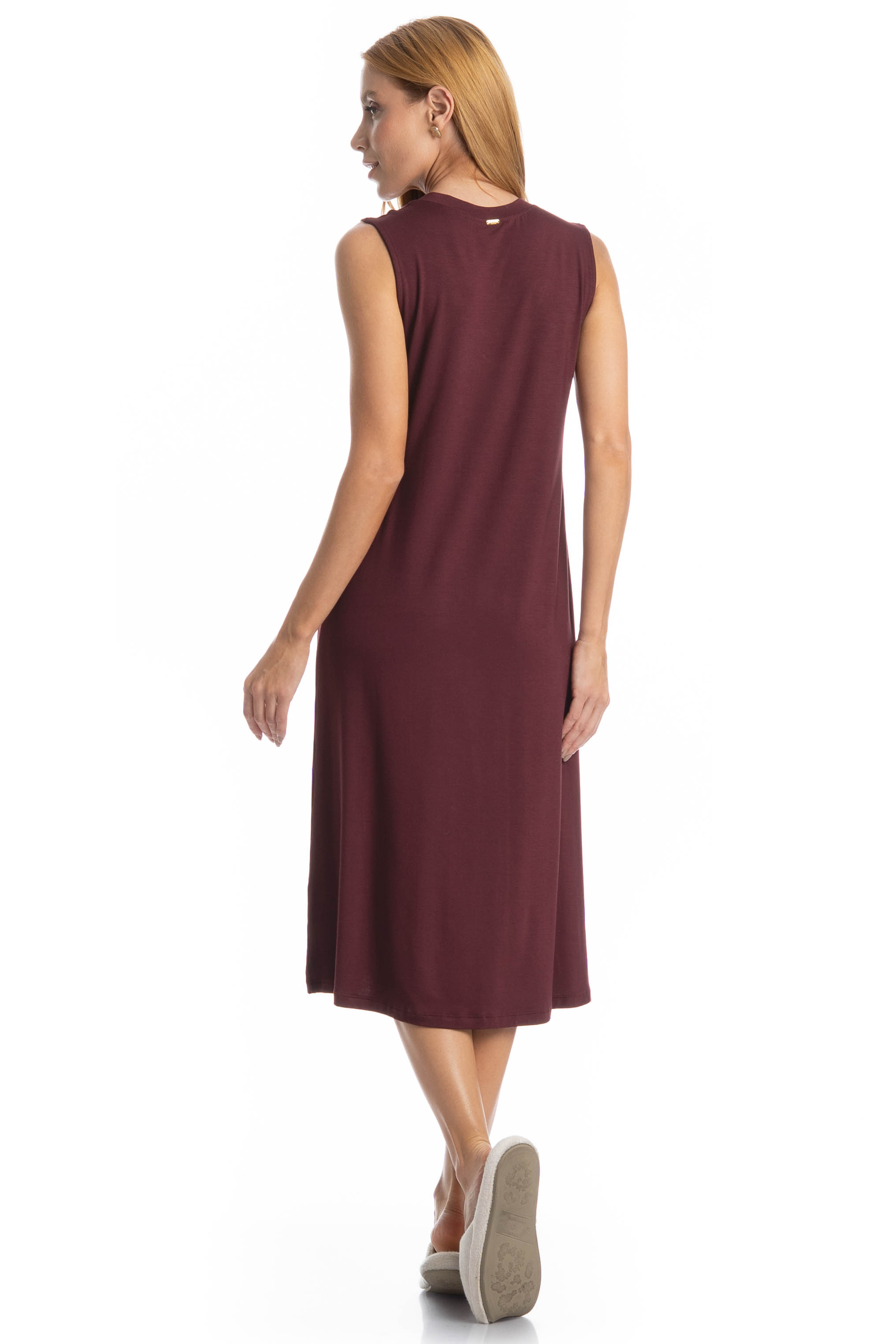 Vestido Midi Regata Ligia Vermelho - Imagem 2