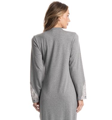 Camisão Feminino Longo Manga Longa Erica - Imagem 4 - Mobile