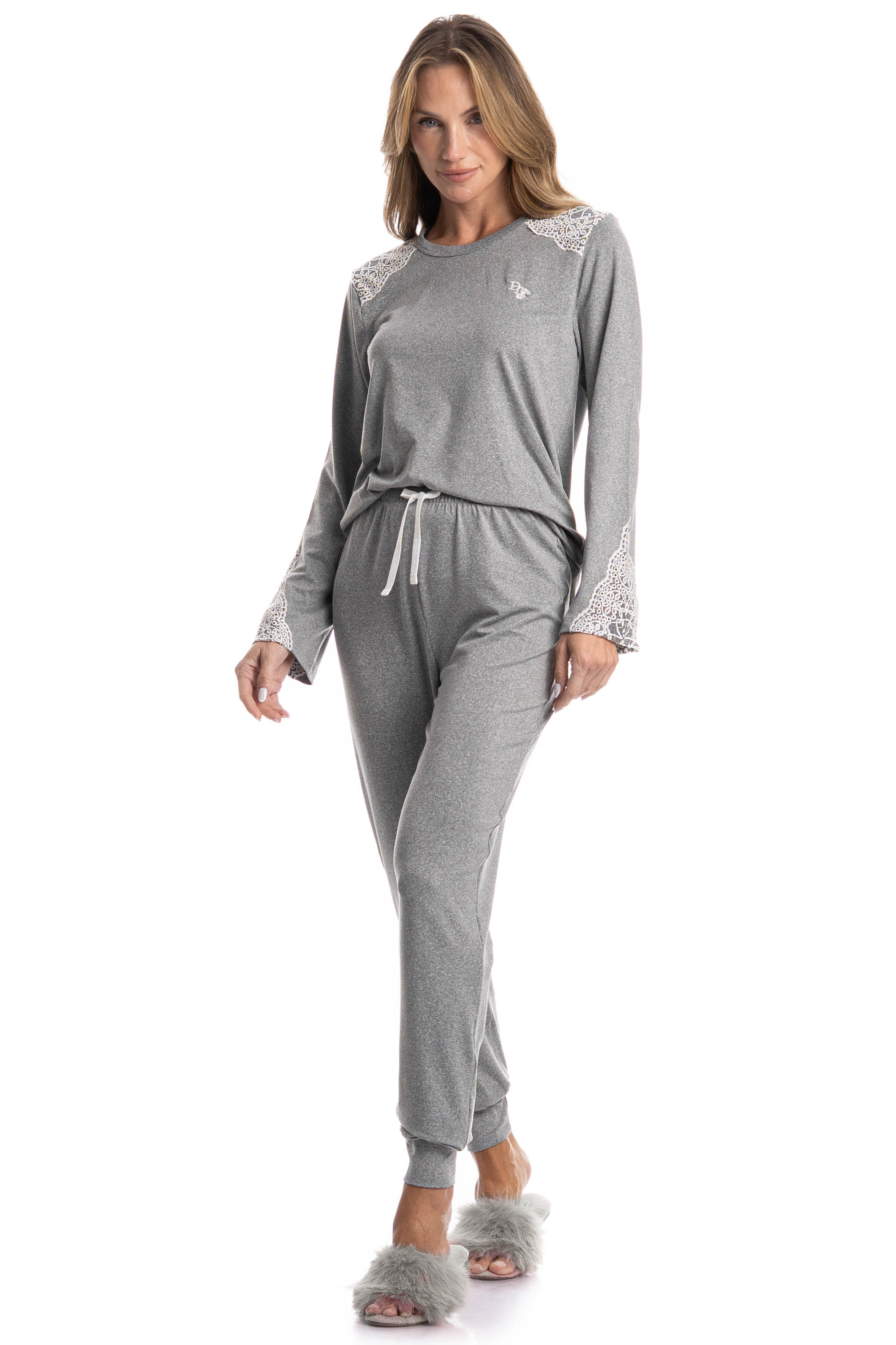 Pijama Feminino Longo Erica - Imagem 1