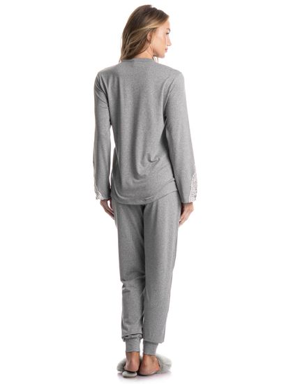 Pijama Feminino Longo Erica - Imagem 2 - Desktop