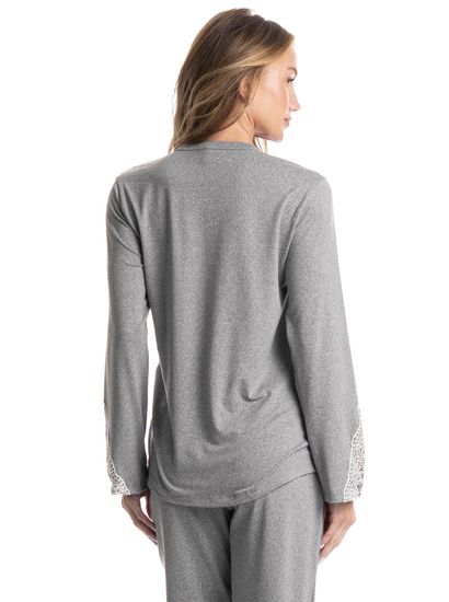 Pijama Feminino Longo Erica - Imagem 4 - Desktop