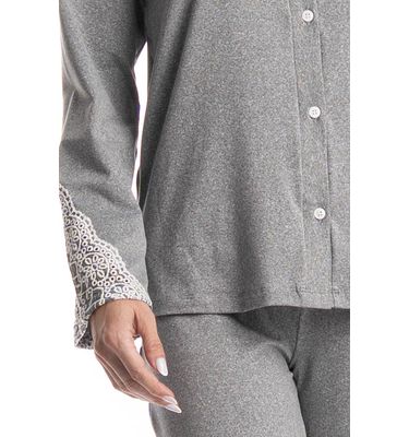 Pijama Feminino Longo Americano Erica - Imagem 5 - Mobile