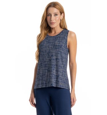 Pijama Feminino Capri Regata Thais - Imagem 3 - Mobile