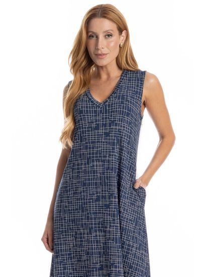 Vestido Midi Regata Com Bolso Thais - Imagem 3 - Desktop