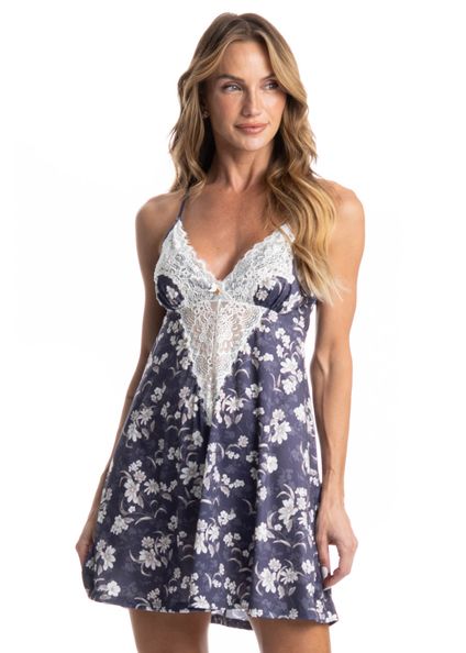 Camisola Feminina Regi Afrodite Azul-marinho - Imagem 1