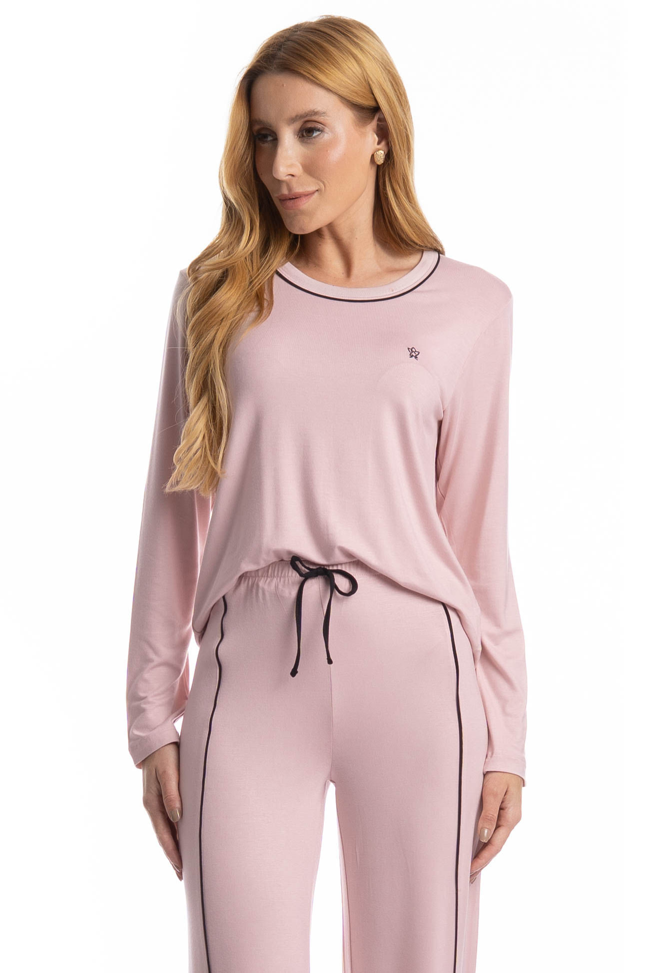Pijama Feminino Longo Giu - Imagem 3 - Mobile