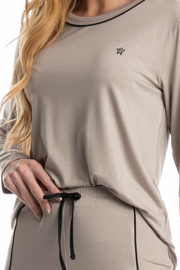 Pijama Feminino Longo Giu - Imagem 5 - Mobile