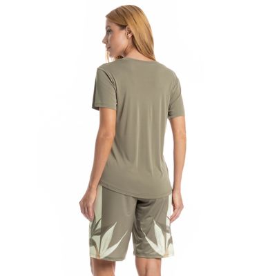 Pijama Feminino Bermuda Rafaela - Imagem 2 - Mobile