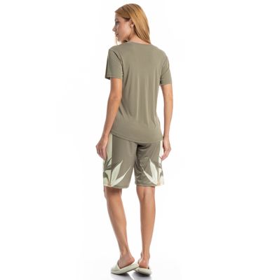 Pijama Feminino Bermuda Rafaela - Imagem 4 - Mobile