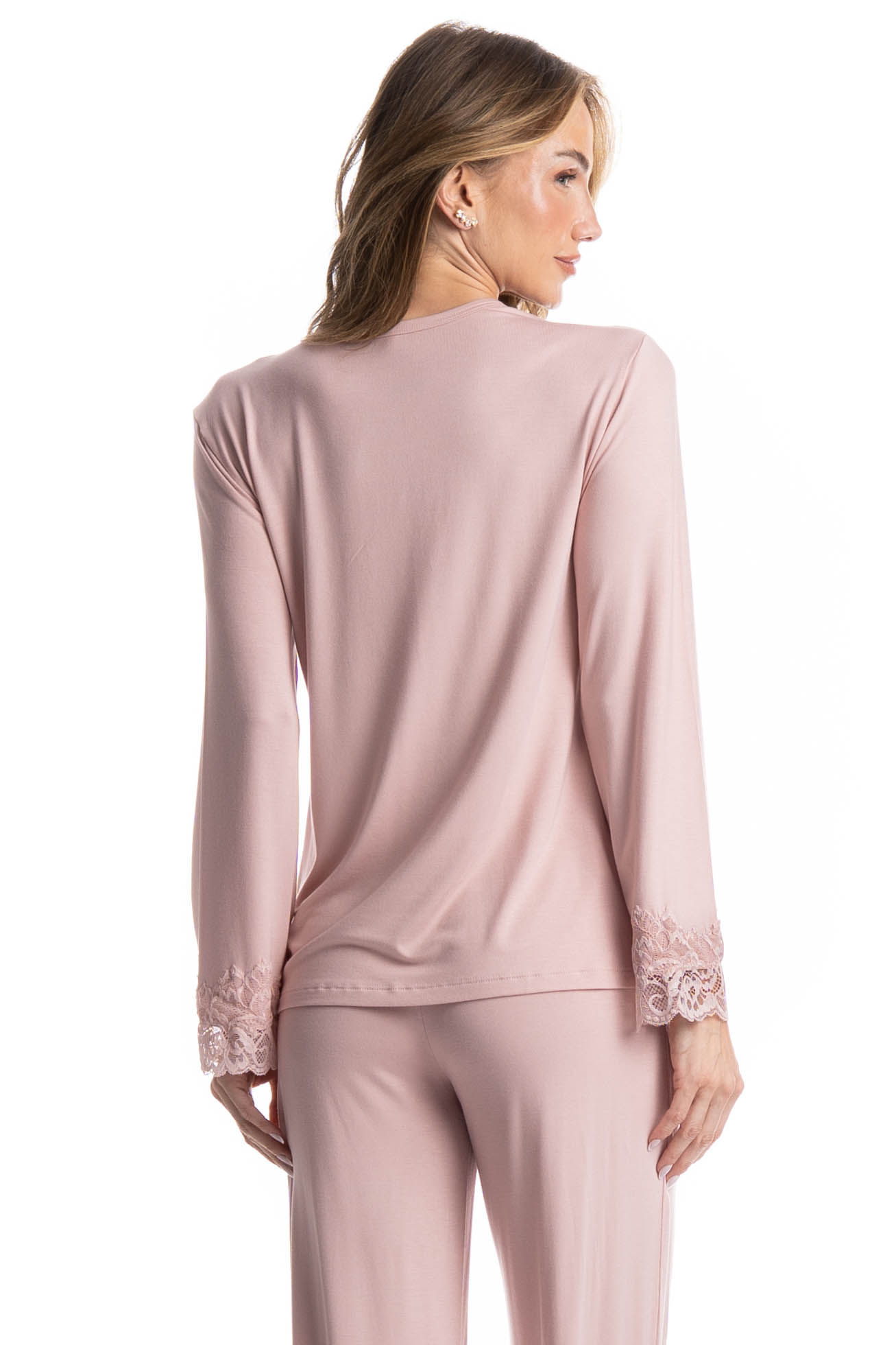Pijama Feminino Longo Aurora - Imagem 4 - Mobile
