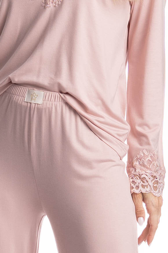 Pijama Feminino Longo Aurora - Imagem 5 - Mobile