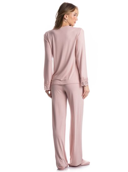 Pijama Feminino Longo Aurora - Imagem 2 - Desktop