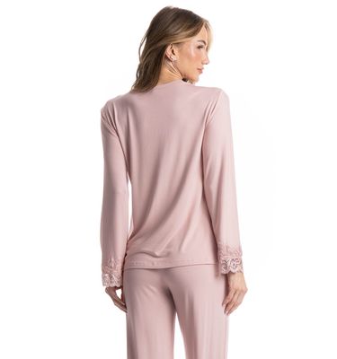 Pijama Feminino Longo Aurora - Imagem 4 - Mobile