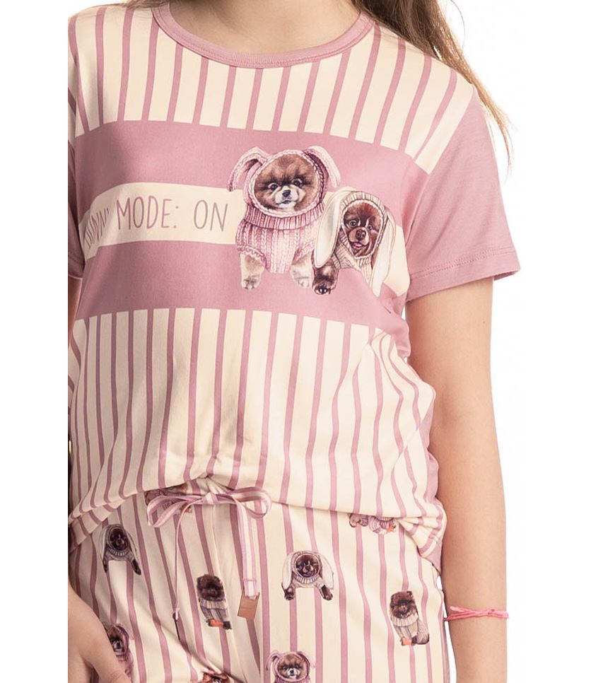 Pijama Infantil Curto Lyla Bunny - Imagem 5 - Desktop