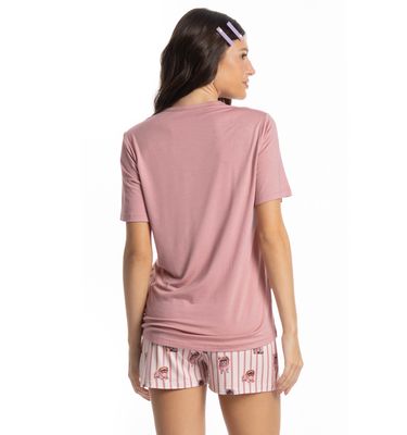 Pijama Feminino Curto Lyla Bunny - Imagem 2 - Mobile