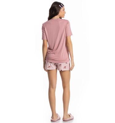 Pijama Feminino Curto Lyla Bunny - Imagem 4 - Mobile