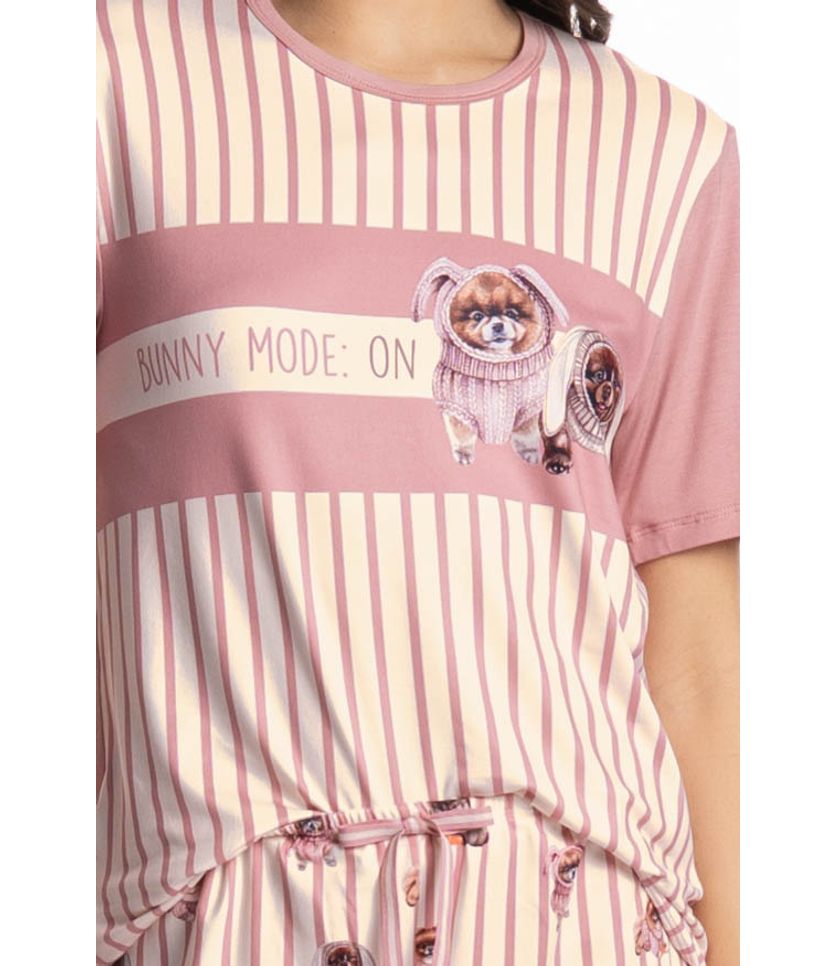 Pijama Feminino Curto Lyla Bunny - Imagem 5 - Desktop