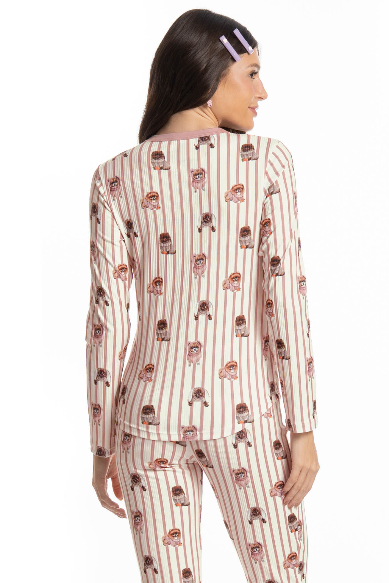 Pijama Feminino Slim Lyla Bunny - Imagem 4 - Mobile