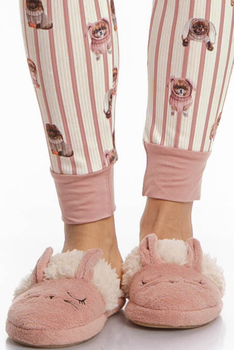 Pijama Feminino Slim Lyla Bunny - Imagem 5 - Mobile