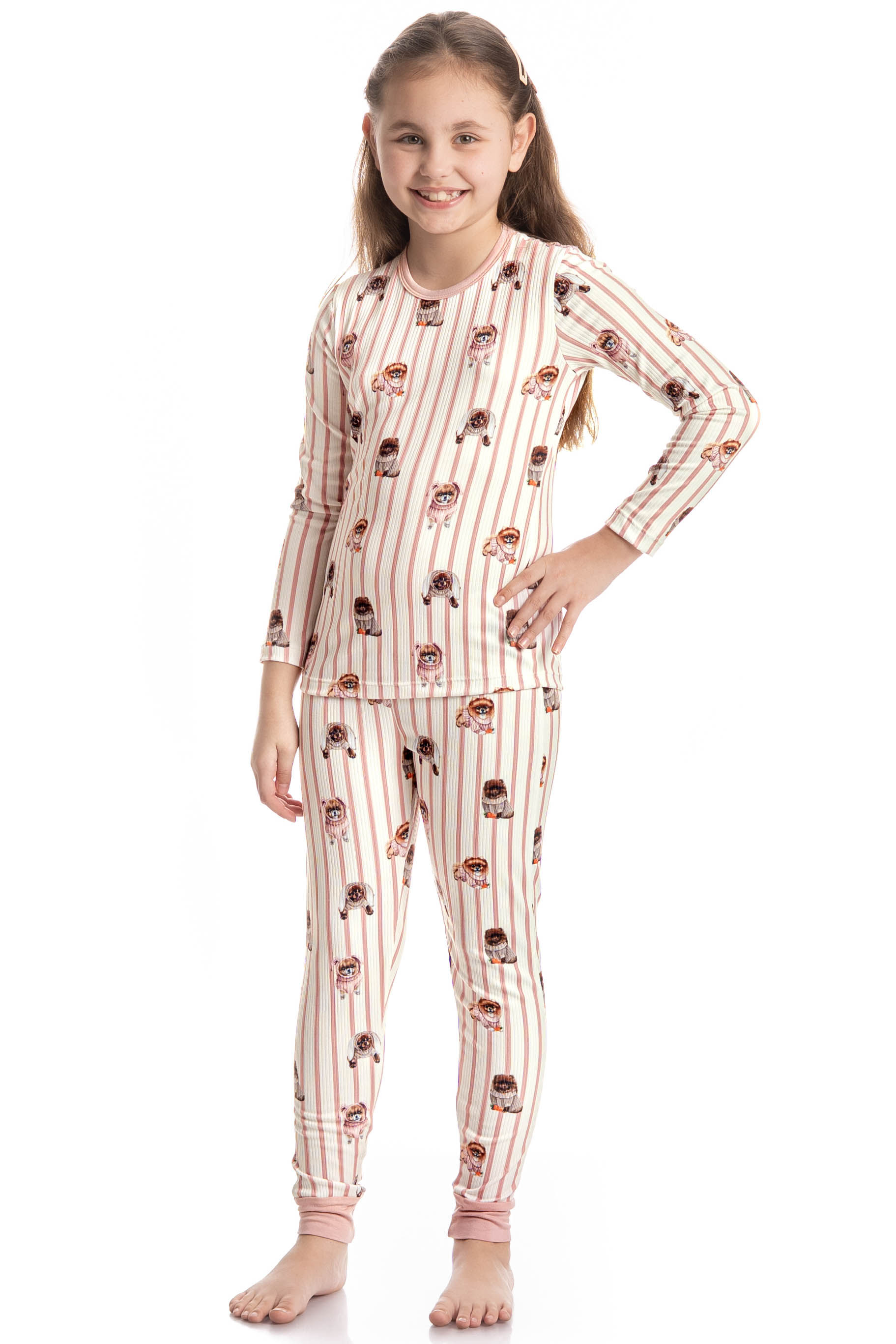 Pijama Infantil Feminino Slim Lyla Bunny - Imagem 3 - Mobile