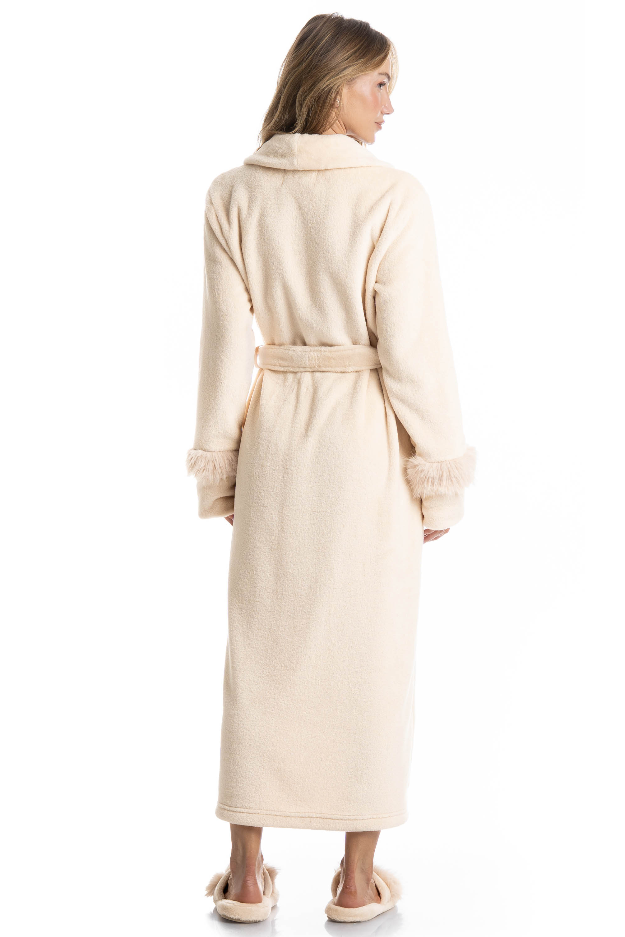 Robe Feminino Longo Gianne Bege - Imagem 2