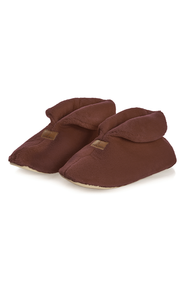 Pantufa Feminina Emanuele Marrom - Imagem 1
